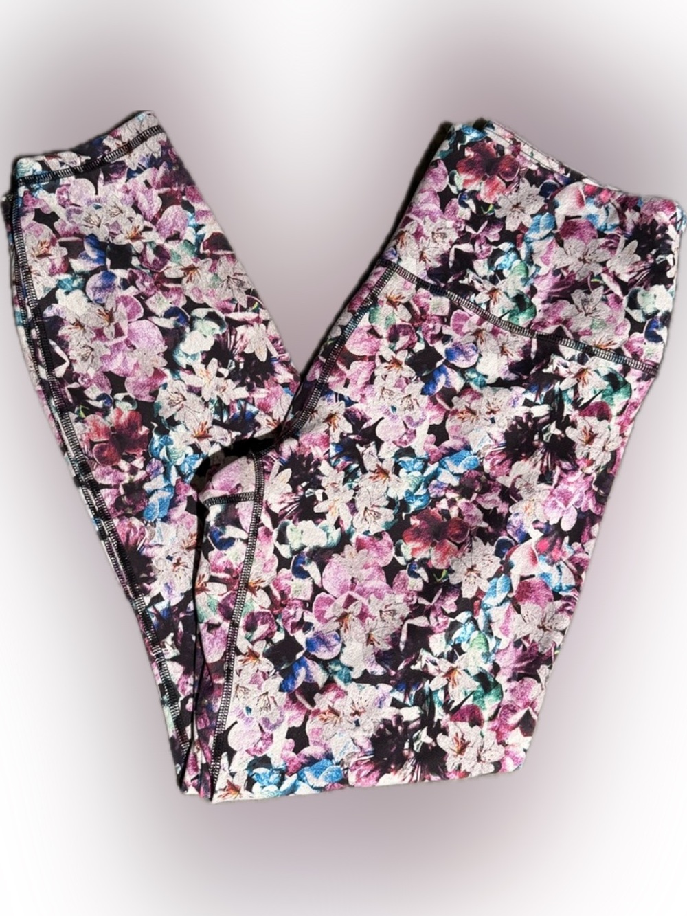 RBX Floral Workout Leggings in Pink, Purple & Blue XL so soft